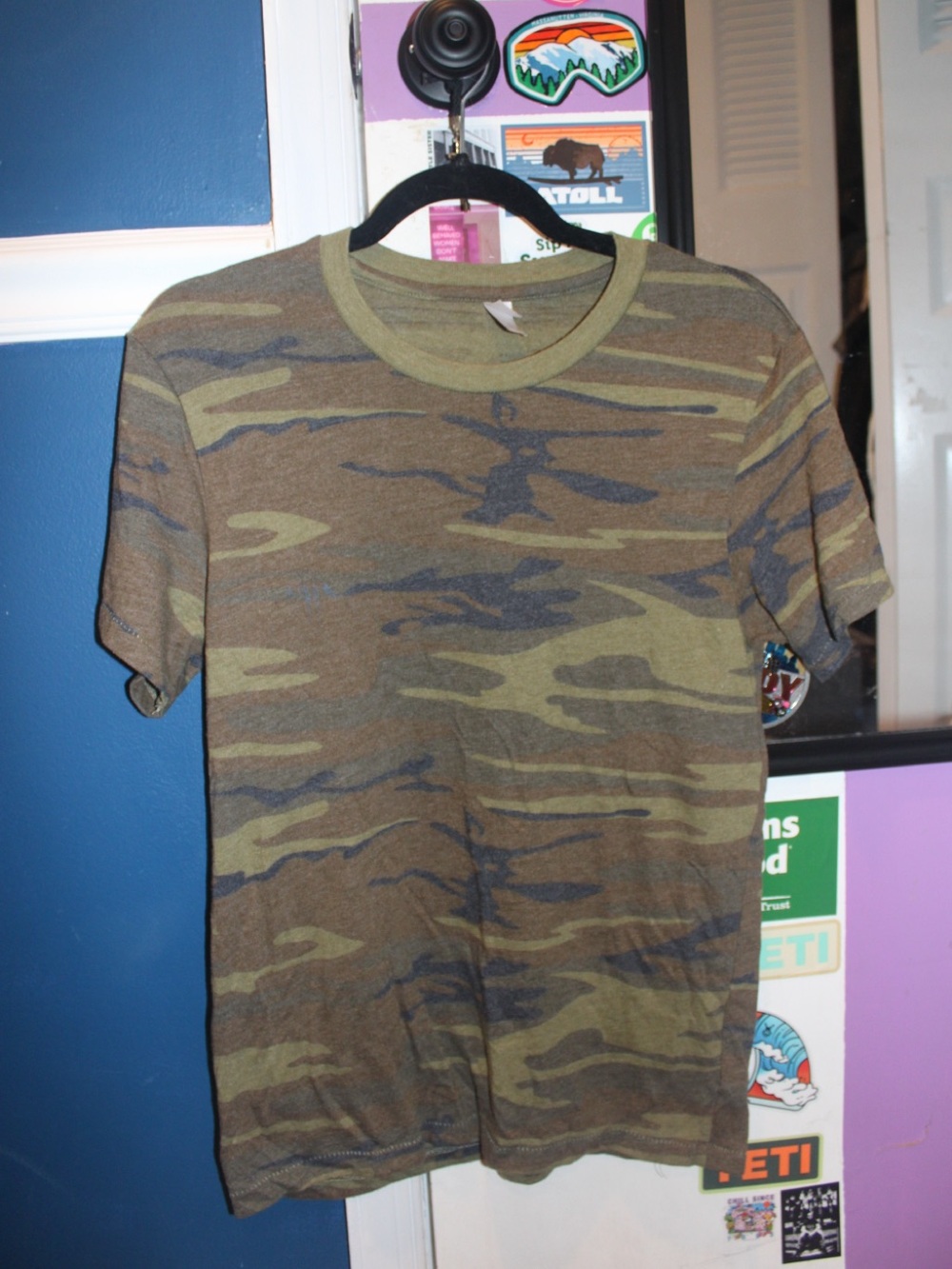 Men’s Alternative Apparel Eco-Jersey Camo Crewneck Tee - Small